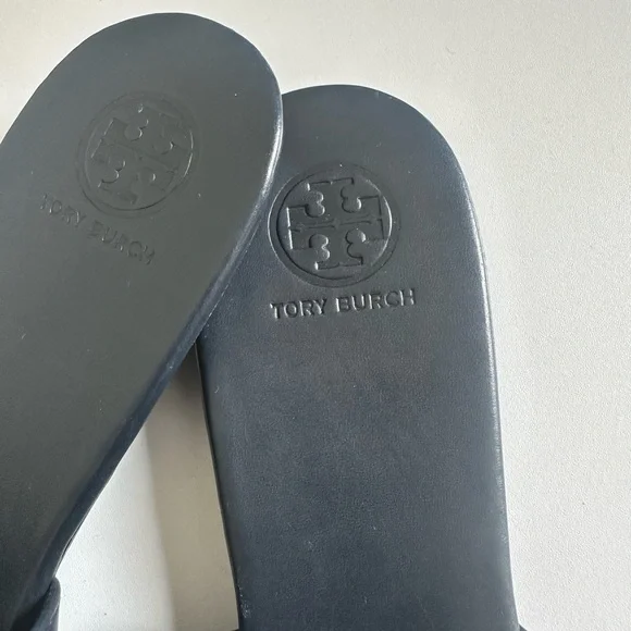 Tory Burch Mule Blue Woven Leather Sienna Pointed Toe Slides - Picture 5 of 6